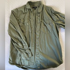 J Crew button down military shirt